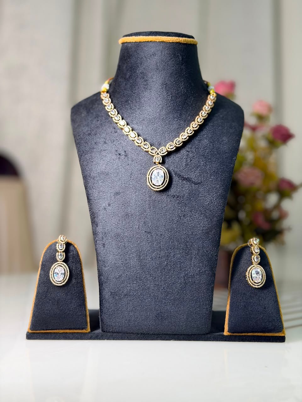 Royal Pearl Peacock Kundan Bridal Necklace Set